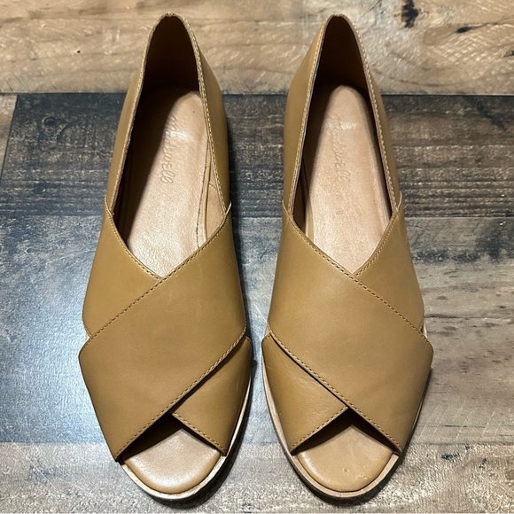Madewell Ava Peep-Toe Flats - Picture 2 of 7